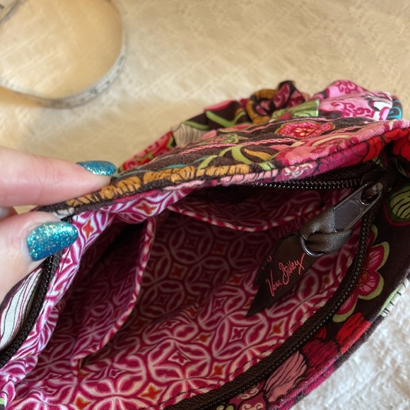 Vera Bradley Mod Pink and Brown Purse. Retired. Zipper Handbag - Picture 12 of 12